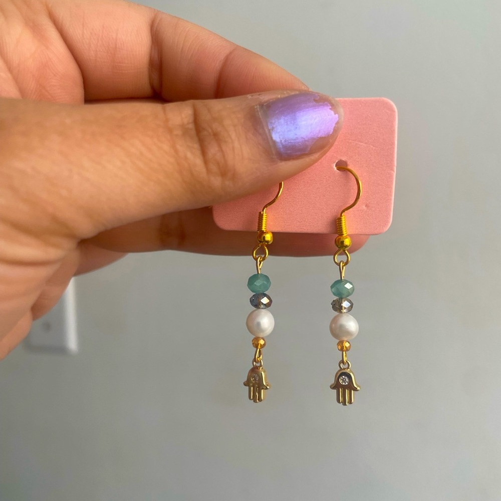2/$25 pearls and crystals earrings #4